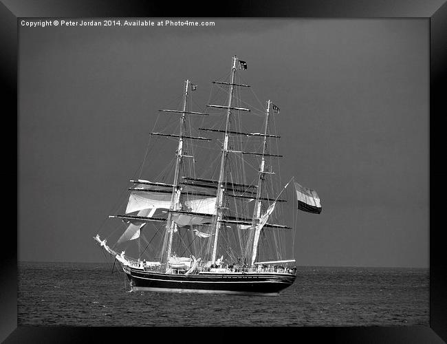  Dutch Tall Clipper Ship Framed Print by Peter Jordan