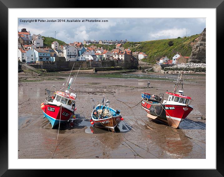Staithes Harbour 2 Framed Mounted Print by Peter Jordan