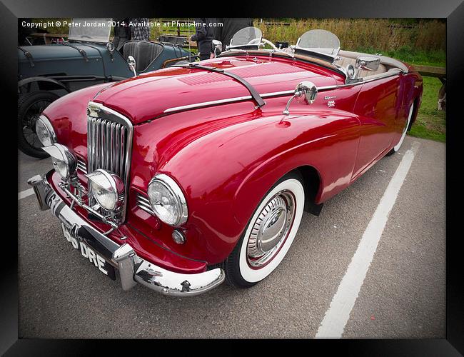  Sunbeam Alpine Car 1 Framed Print by Peter Jordan