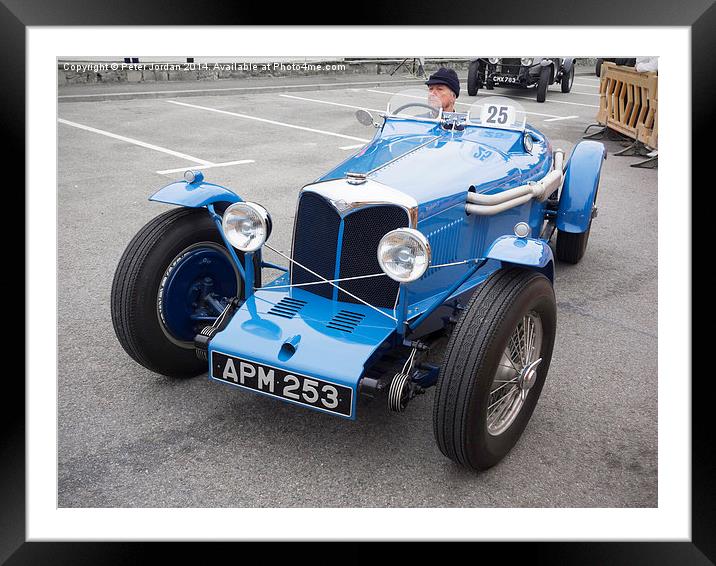  Riley 12/4 Sports Car 1 Framed Mounted Print by Peter Jordan