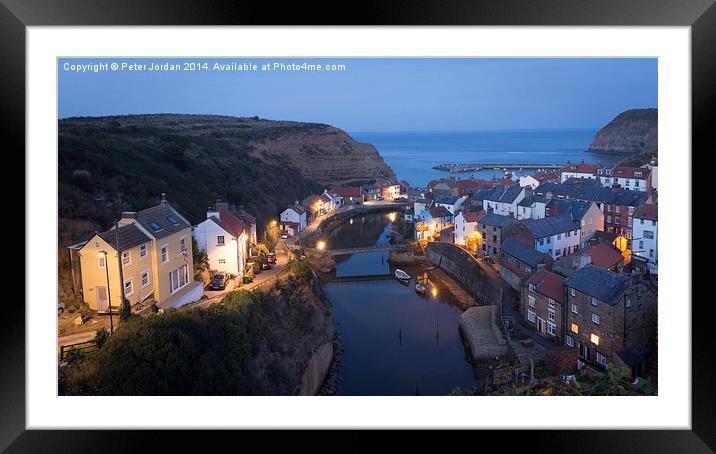  Staithes Village 1 Framed Mounted Print by Peter Jordan