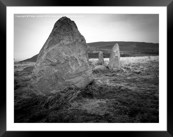  Standing Stones Yorkshire 1 Framed Mounted Print by Peter Jordan