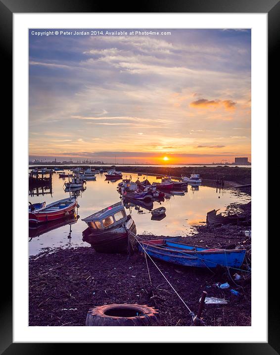  Paddys Hole Dusk 4 Framed Mounted Print by Peter Jordan