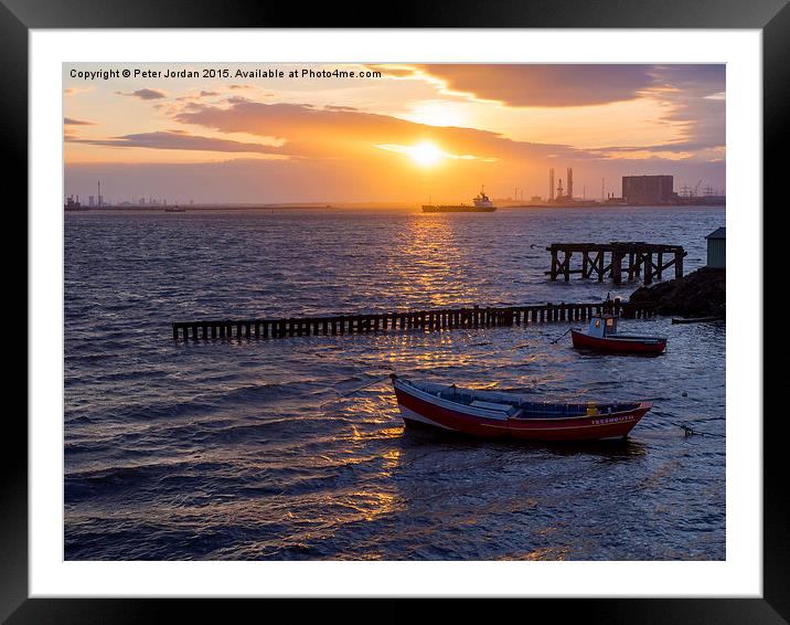  Gunpowder Hole Sunset 1 Framed Mounted Print by Peter Jordan