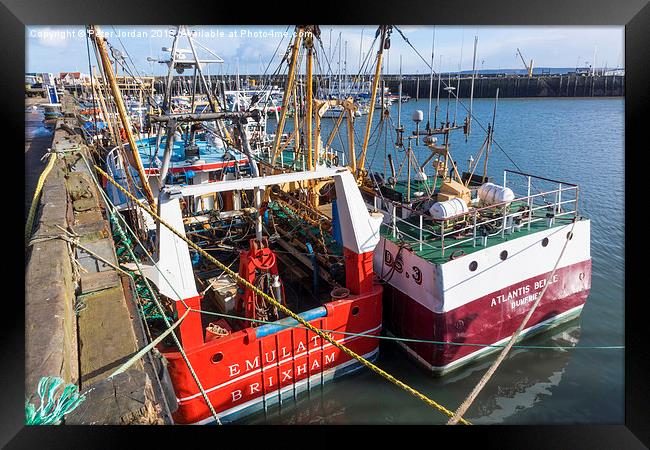  Scarborough Fishing Boats 4 Framed Print by Peter Jordan