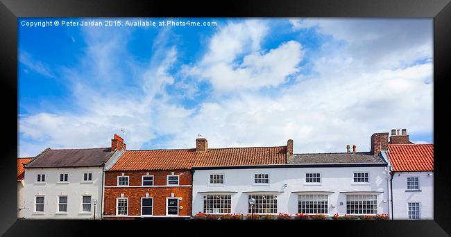  Northallerton High Street Summer Framed Print by Peter Jordan