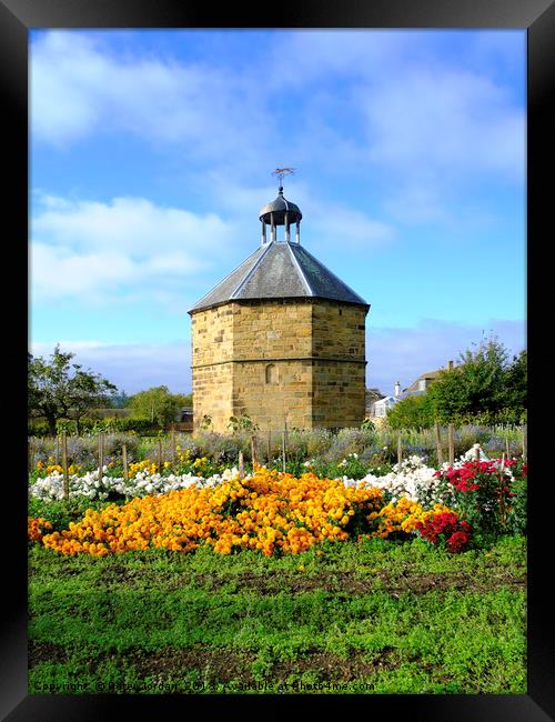 The old dovecot at the 14th century  Augustinian p Framed Print by Peter Jordan