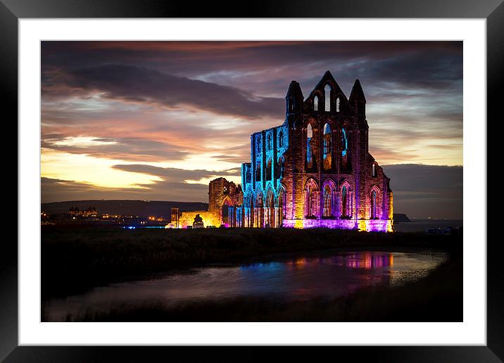 Whitby Abbey Framed Mounted Print by Andy Barker