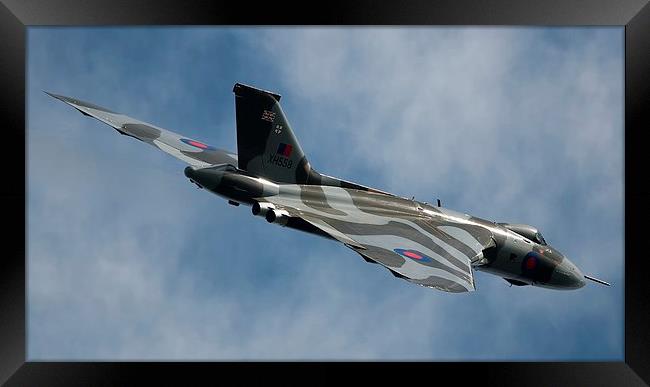 Avro Vulcan XH558 Framed Print by daniel kennedy