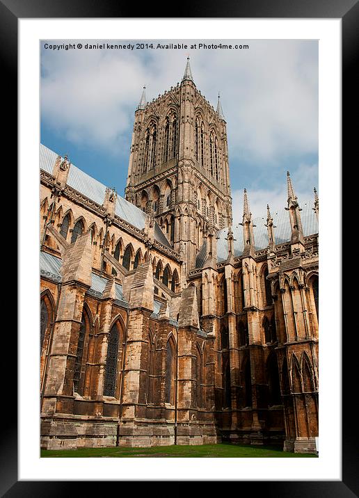  Lincoln Cathedral  Framed Mounted Print by daniel kennedy