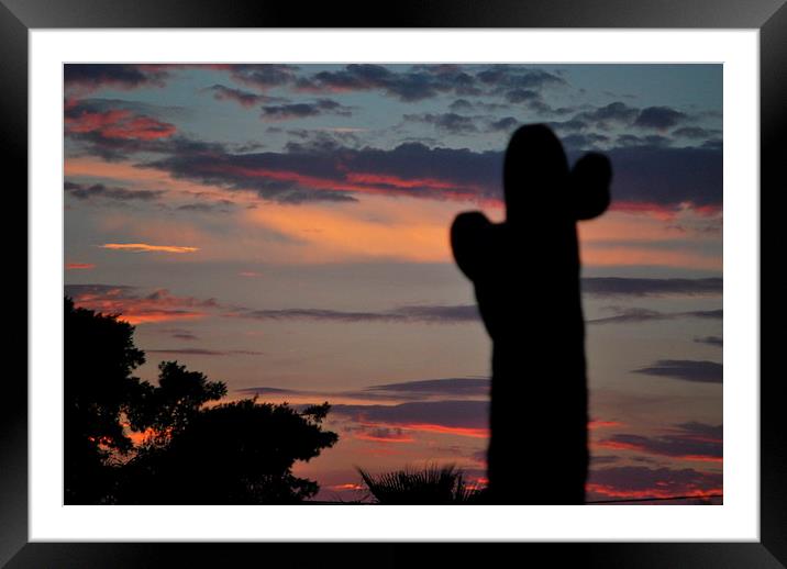 sunset in  phoenix Framed Mounted Print by Pete Schulte