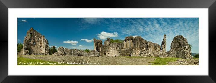 Panorama of the majestic ruins of Kildrummy Castle Framed Mounted Print by Robert Murray
