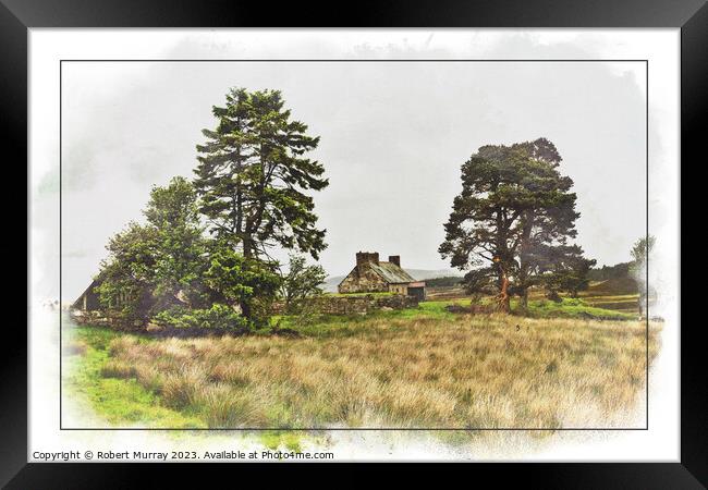 The Haunting Beauty of a Deserted Highland Croft Framed Print by Robert Murray