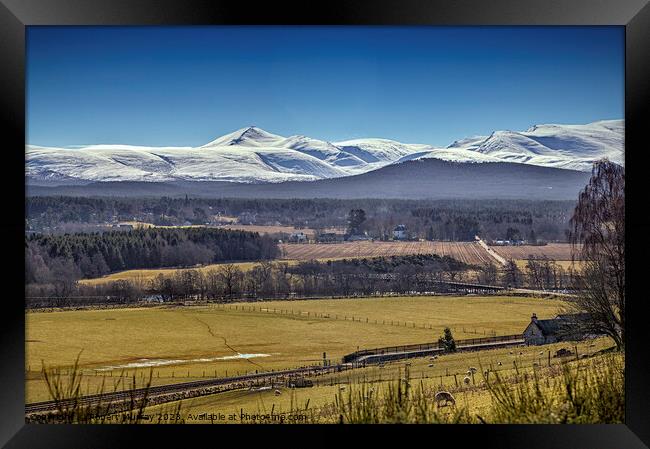 Abernethy and the Cairngorm Mountains Framed Print by Robert Murray