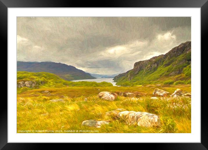 Loch Maree Framed Mounted Print by Robert Murray