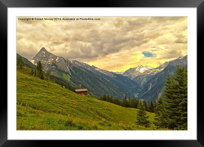  Alpine Valley Framed Mounted Print by Robert Murray