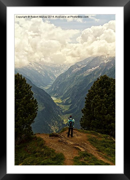 Alpine Viewpoint Framed Mounted Print by Robert Murray