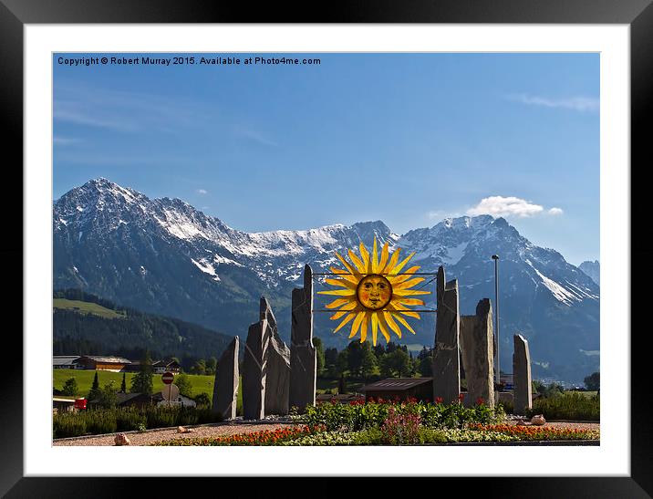  Sol - The Sunshine Village Framed Mounted Print by Robert Murray