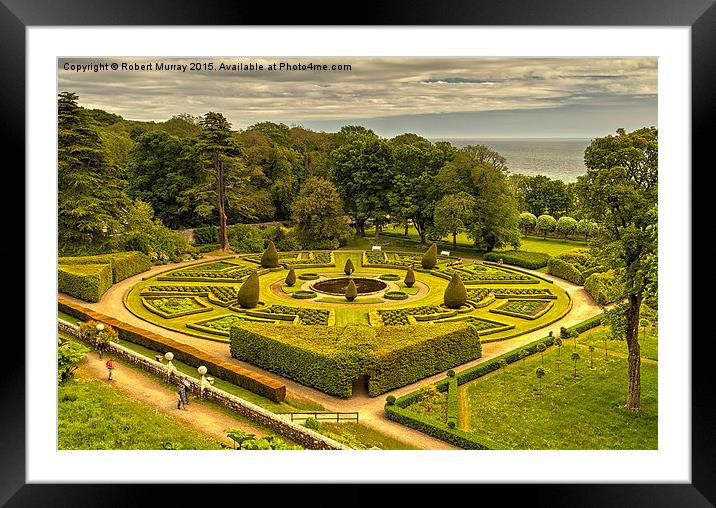 Circular Parterre Framed Mounted Print by Robert Murray