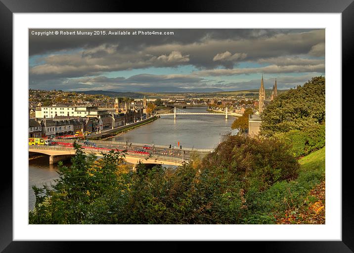  Inverness - Capital of the Highlands Framed Mounted Print by Robert Murray