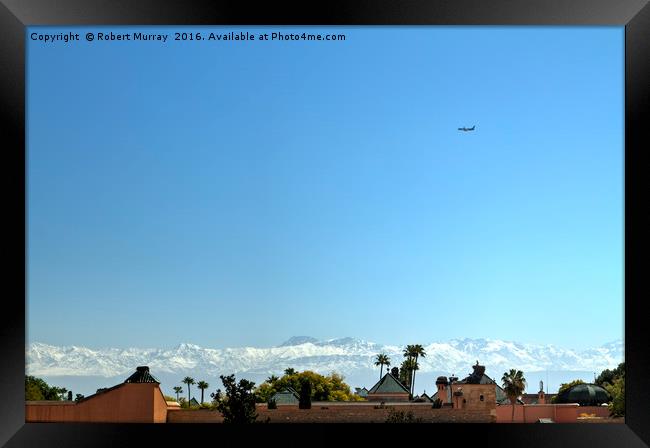 Marrakesh Rooftops Framed Print by Robert Murray