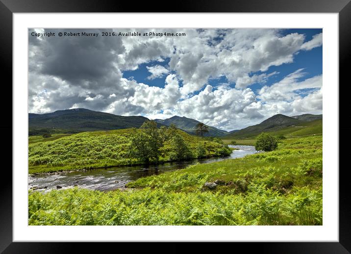 Highland Glen Framed Mounted Print by Robert Murray