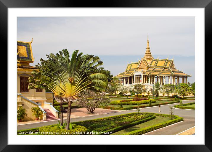 Royal Palace Phnom Penh, Cambodia. Framed Mounted Print by Robert Murray