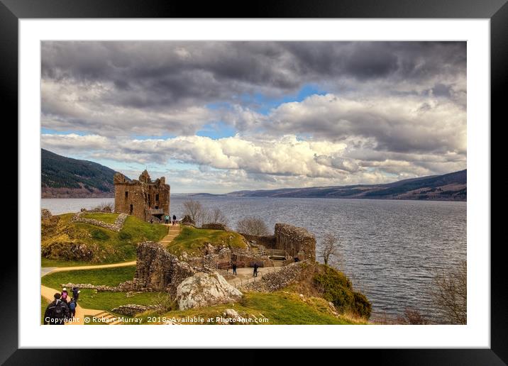 Urquhart Castle and Loch Ness,  Scotland. Framed Mounted Print by Robert Murray