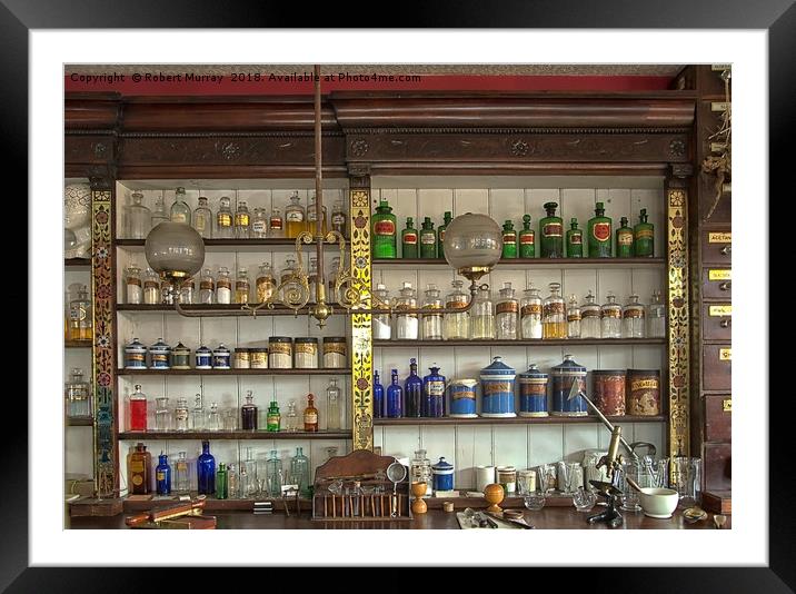 The Apothecary Shop Framed Mounted Print by Robert Murray