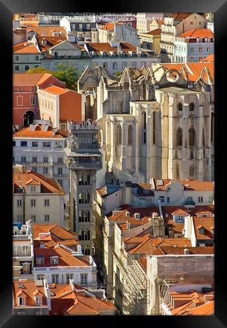 Lisbon Rooftops Framed Print by Robert Murray