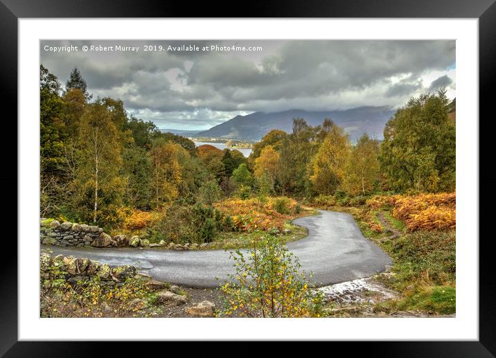  Autumn Colours in the Lake District Framed Mounted Print by Robert Murray