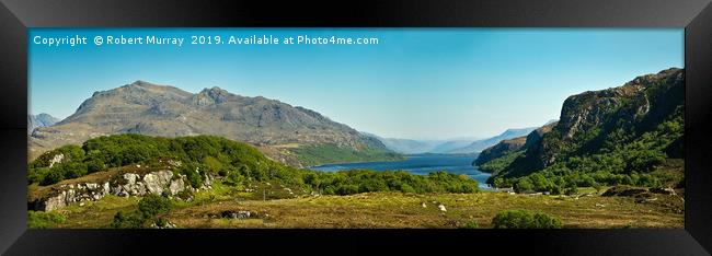Loch Maree Panorama Framed Print by Robert Murray