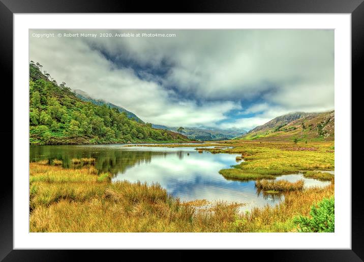 In a Highland Glen Framed Mounted Print by Robert Murray