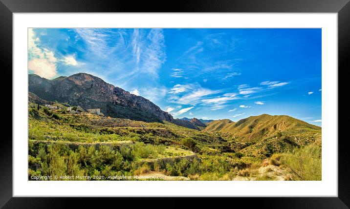 Andalucian Countryside Panorama Framed Mounted Print by Robert Murray