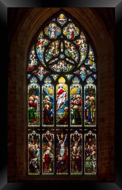 Stained glass window, St. Giles' Cathedral, Edinburgh, Scotland. 2 Framed Print by Robert Murray