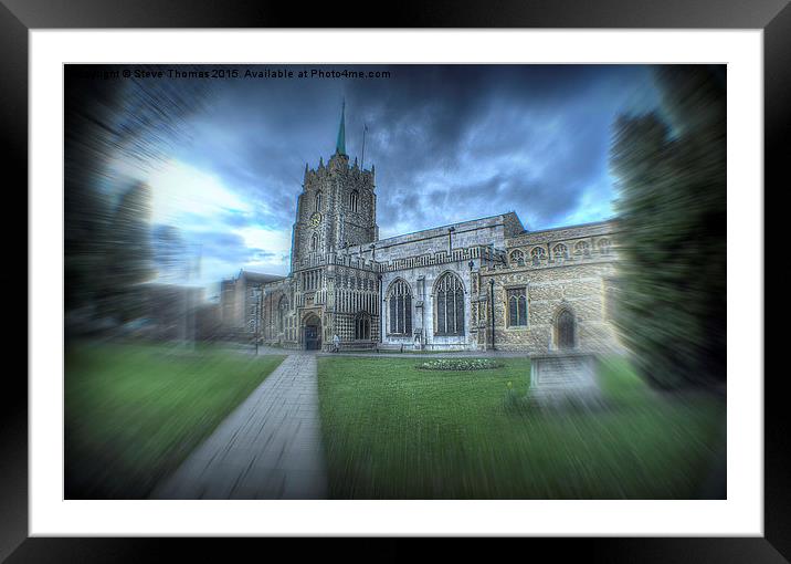 Chelmsford Cathedral Framed Mounted Print by Steve Thomas