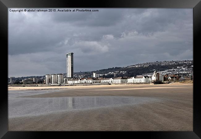  swansea  Framed Print by abdul rahman