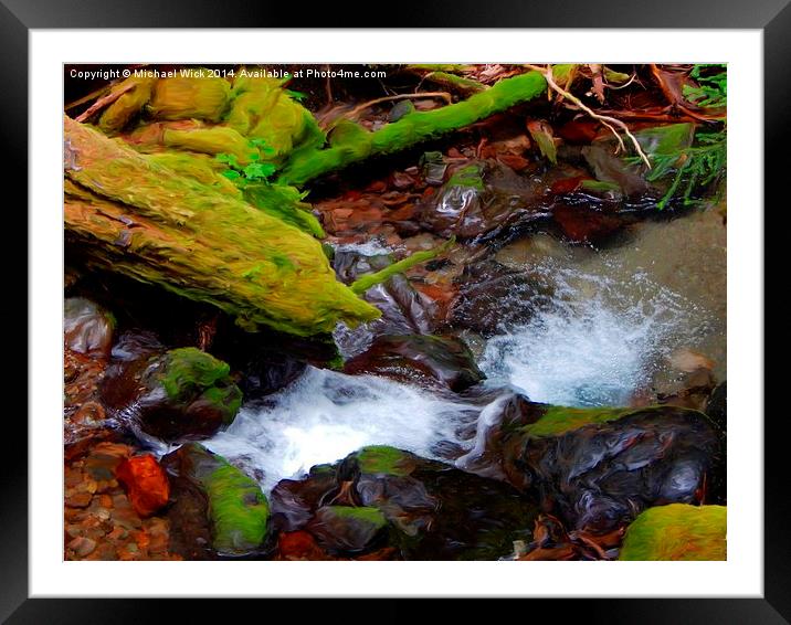  Small wilderness creek  Framed Mounted Print by Michael Wick