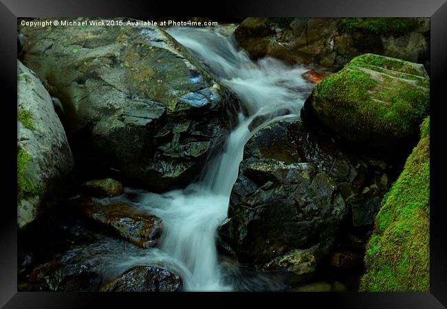  Water Falls Framed Print by Michael Wick