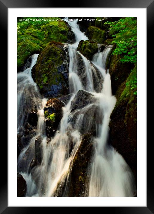  Water Falls 2 Framed Mounted Print by Michael Wick