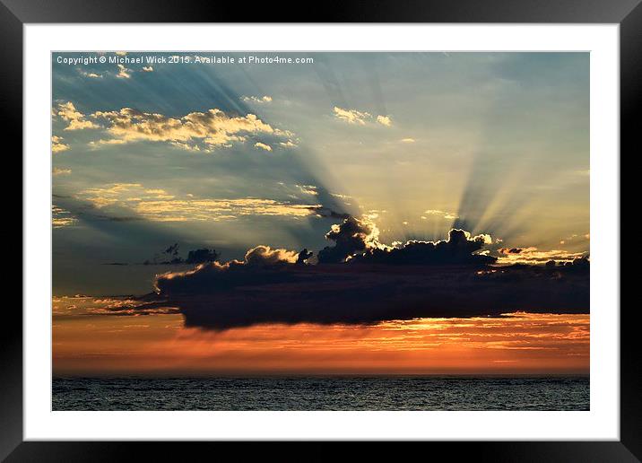  Beautiful Sunset 2 Framed Mounted Print by Michael Wick