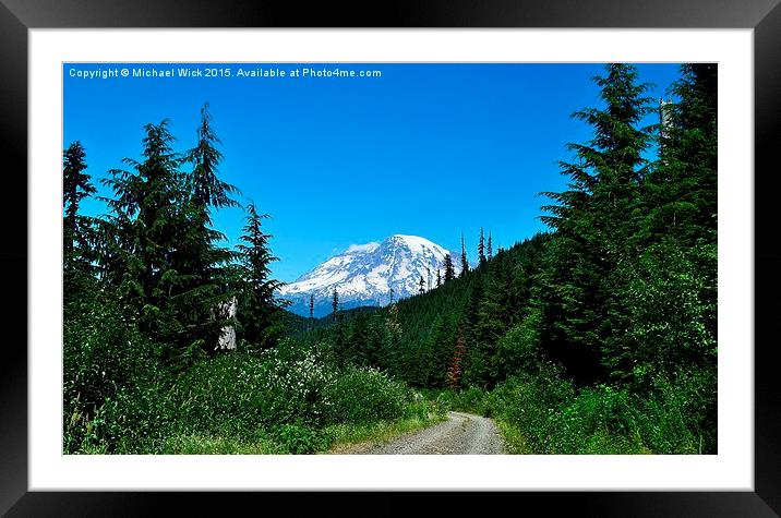 Mt Rainier 1  Framed Mounted Print by Michael Wick