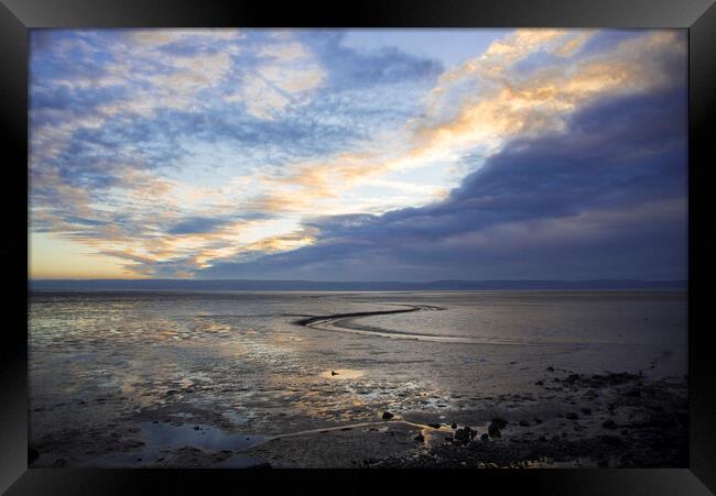Dusk at West Kirby Framed Print by Andy Heap