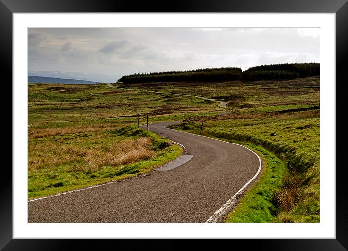 The Long and Winding Road Framed Mounted Print by Andy Heap