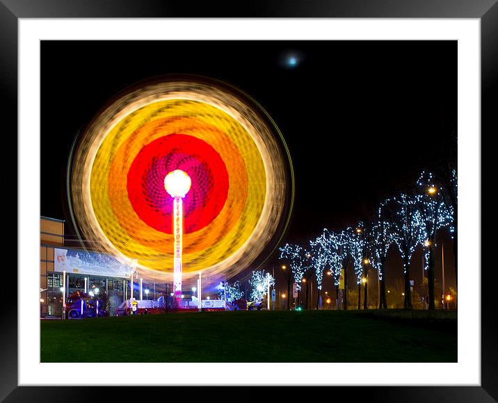 Catherine Wheel Framed Mounted Print by Andy Heap