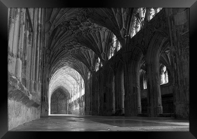  Cloisters of Gloucester Cathedral Framed Print by Andy Heap