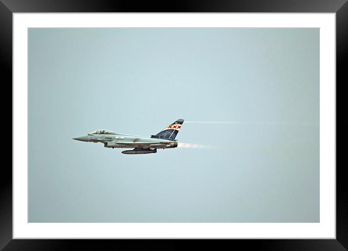  Typhoon Fighter Jet Framed Mounted Print by Andy Heap