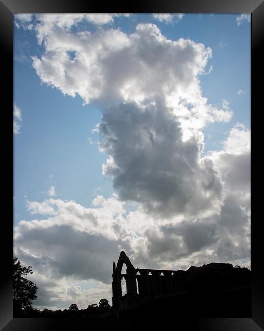 Bolton Abbey Silhouette Framed Print by Andy Heap