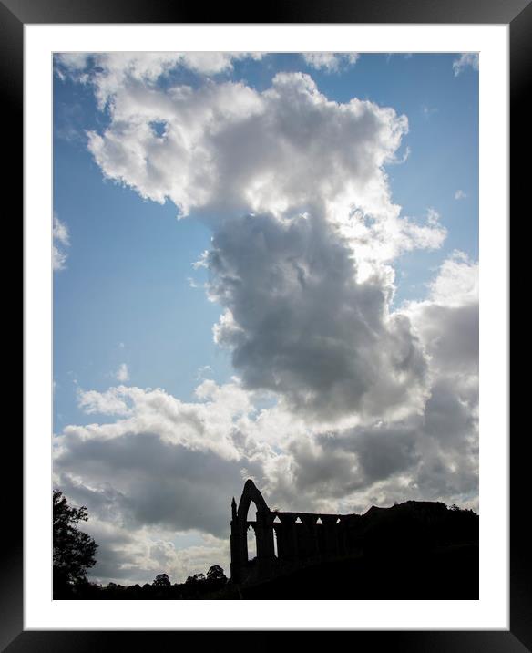 Bolton Abbey Silhouette Framed Mounted Print by Andy Heap
