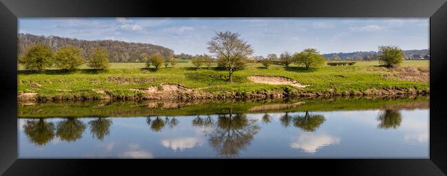 River Ribble panorama Framed Print by Jason Wells